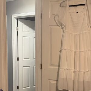 Elegant White Women's Dress